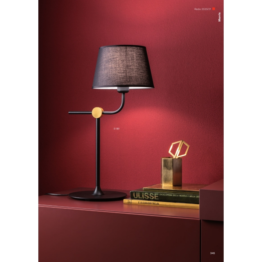 Redo 01-1981 - Lampa stołowa MORRIS 1xE27/42W/230V czarna