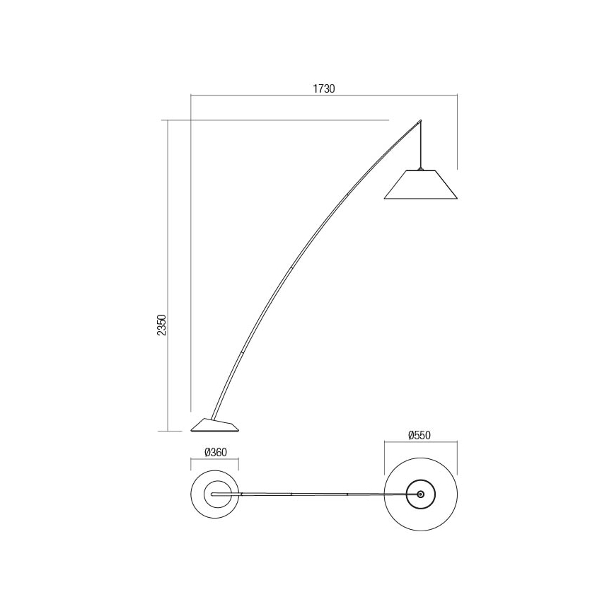 Redo 01-1988 - Lampa stojąca FISHER 1xE27/42W/230V biała