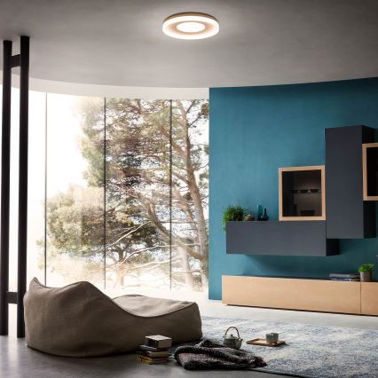 Redo 01-2004 - ściemnialna lampa sufitowa LED MAYA LED/75W/230V śr. 60 cm złota
