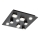 Redo 01-2015 - LED Plafon PIXEL LED/27W/230V 3000K 35x35 cm czarny