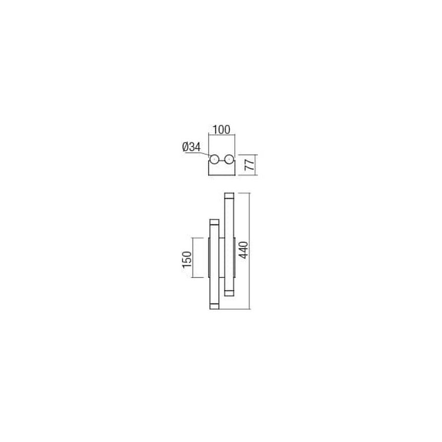 Redo 01-2034 - LED Kinkiet MADISON 4xLED/4W/230V miedź