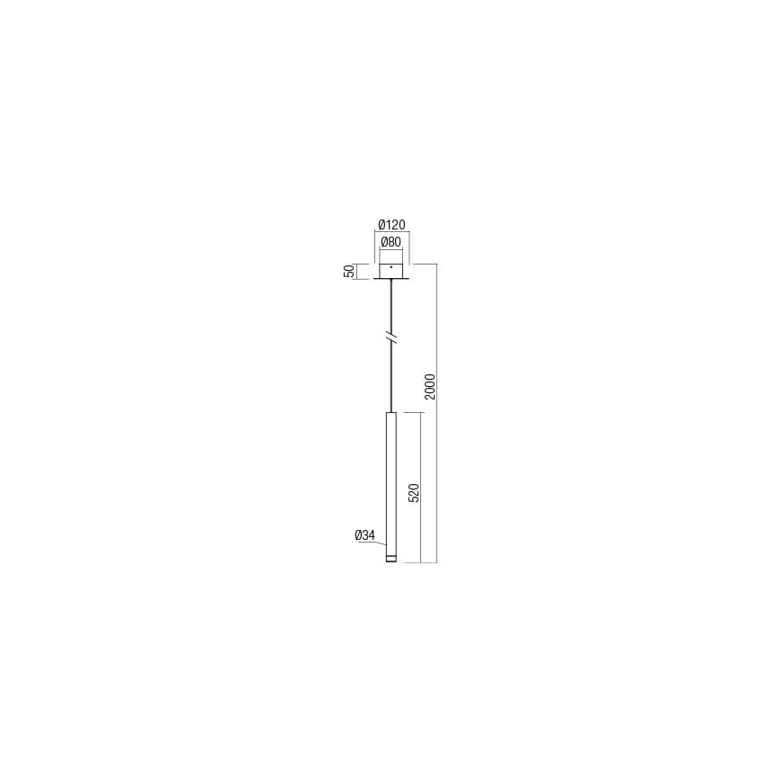 Redo 01-2043 - LED Żyrandol na lince MADISON LED/4W/230V złoty