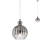 Redo 01-2063 - Żyrandol na lince PLUMEN 1x/E14/40W/230V śr. 15 cm szary