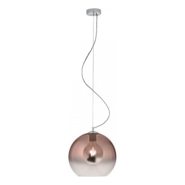 Redo 01-2076 - Żyrandol na lince BOWL 1xE27/42W/230V śr. 30 cm miedź