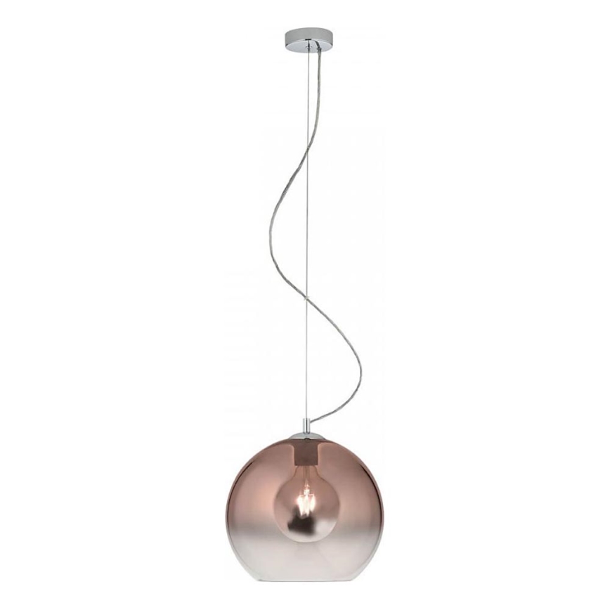 Redo 01-2076 - Żyrandol na lince BOWL 1xE27/42W/230V śr. 30 cm miedź