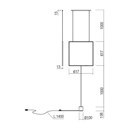 Redo 01-2134 - LED Lampa podłogowa SLICK LED/28W/230V czarna