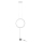Redo 01-2197 - Lampa stojąca LED SLICK LED/19W/230V czarna