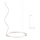 Redo 01-2202 - LED Żyrandol na lince UNION LED/34W/230V CRI 90 3000K śr. 60 cm biały