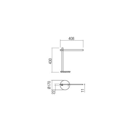 Redo 01-2212 - LED Ściemnialna dotykowa lampa stołowa OMEO LED/5,5W/230V 3000/4500/6500K biały