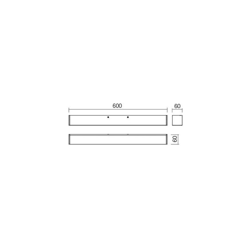 Redo 01-2327 - LED Łazienkowe oświetlenie lustra THELA LED/17W/230V 60 cm CRI 90 IP44