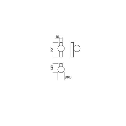 Redo 01-2373 - Kinkiet GOJI 1xG9/28W/230V czarny