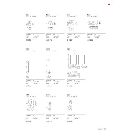 Redo 01-2470 - Kinkiet LUMIEN 1xG9/10W/230V złoty/biały