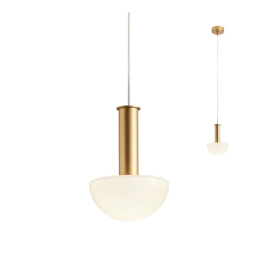 Redo 01-2474 - Żyrandol na lince LUMIEN 1xG9/10W/230V śr. 13 cm złoty/biały