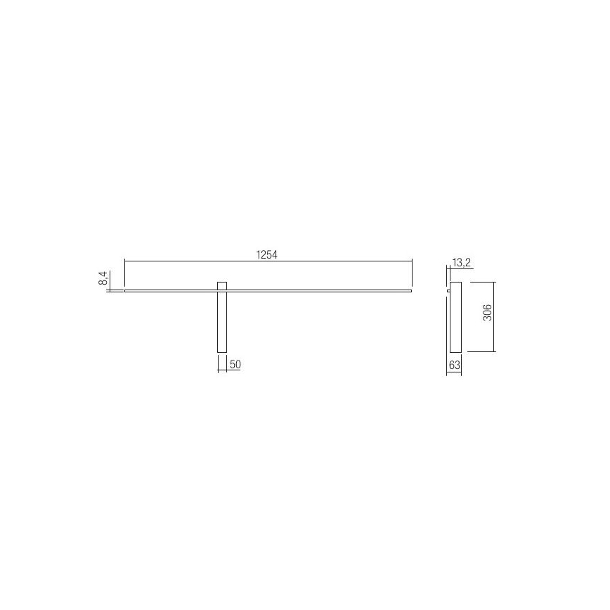 Redo 01-2479 - Kinkiet LED TANGENT LED/14W/230V biały