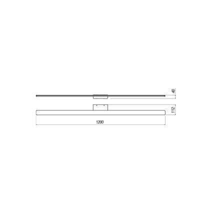 Redo 01-2511 - LED Łazienkowe oświetlenie lustra BARRIO LED/34,32W/230V 120 cm CRI 90 IP44 biały