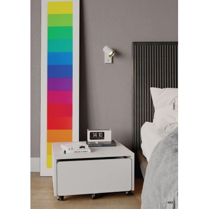 Redo 01-2548 - Kinkiet punktowy DELPHI 1xGU10/7W/230V, biały