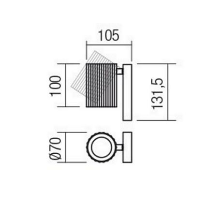 Redo 01-2548 - Kinkiet punktowy DELPHI 1xGU10/7W/230V, biały
