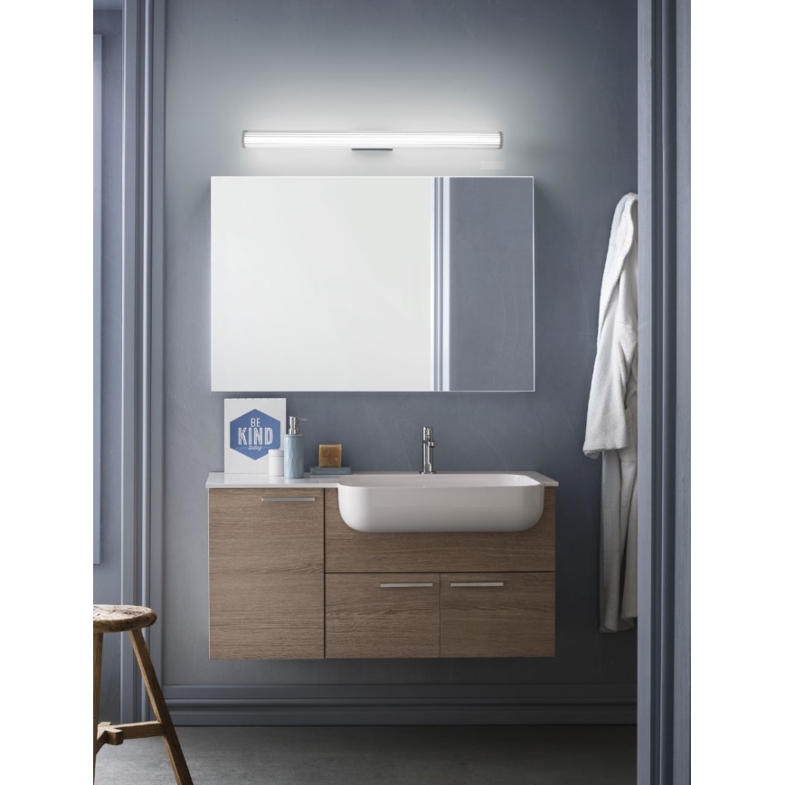 Redo 01-2592 - LED oświetlenie lustra łazienkowego RIGAL LED/18W/230V 3000K 91 cm CRI 90 IP44 błyszczący chrom/biały