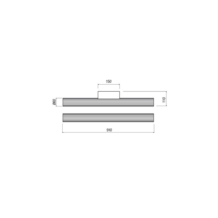 Redo 01-2592 - LED oświetlenie lustra łazienkowego RIGAL LED/18W/230V 3000K 91 cm CRI 90 IP44 błyszczący chrom/biały
