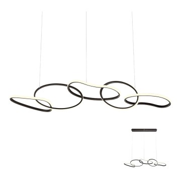 Redo 01-2599 - LED ściemnialny żyrandol na linkach BIAS LED/108,6W/230V 3000K CRI 90 czarny