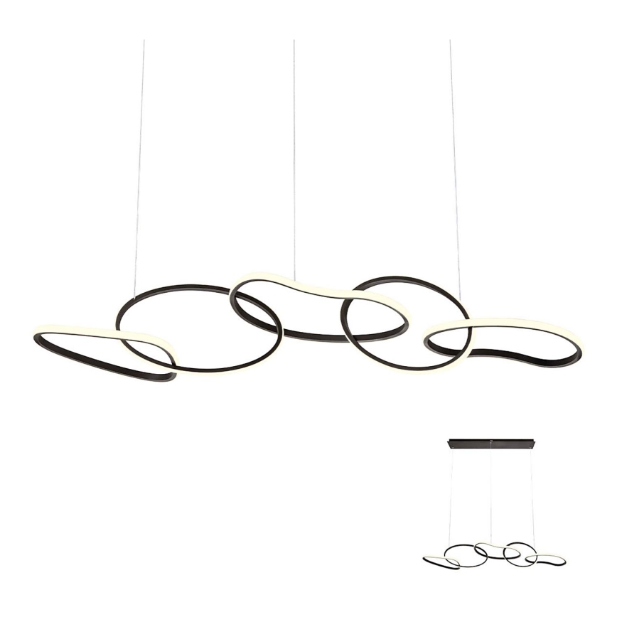 Redo 01-2599 - LED ściemnialny żyrandol na linkach BIAS LED/108,6W/230V 3000K CRI 90 czarny