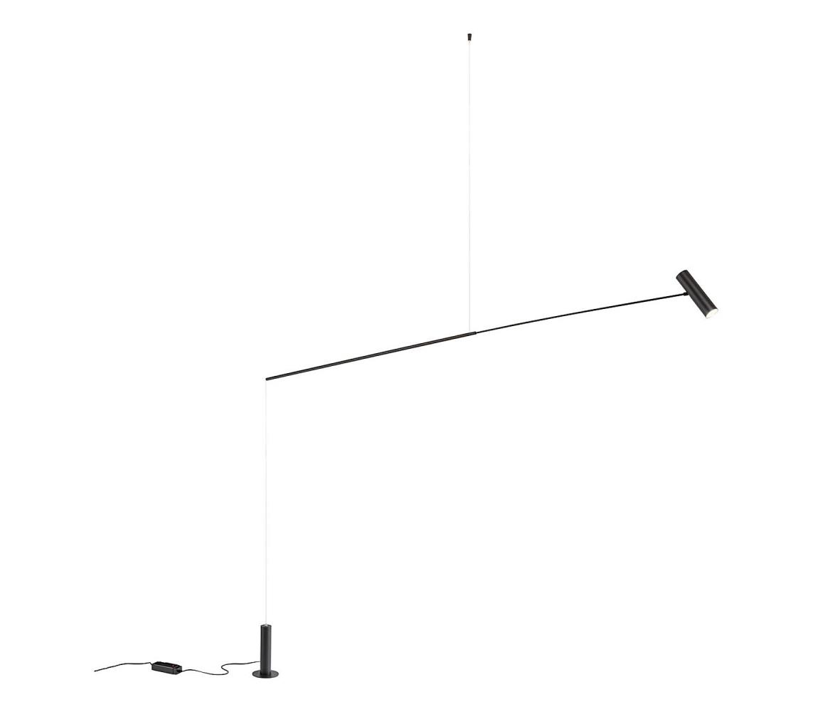 Redo 01-2695 - LED Lampa podłogowa ściemnialna PICAS LED/12W/230V czarna