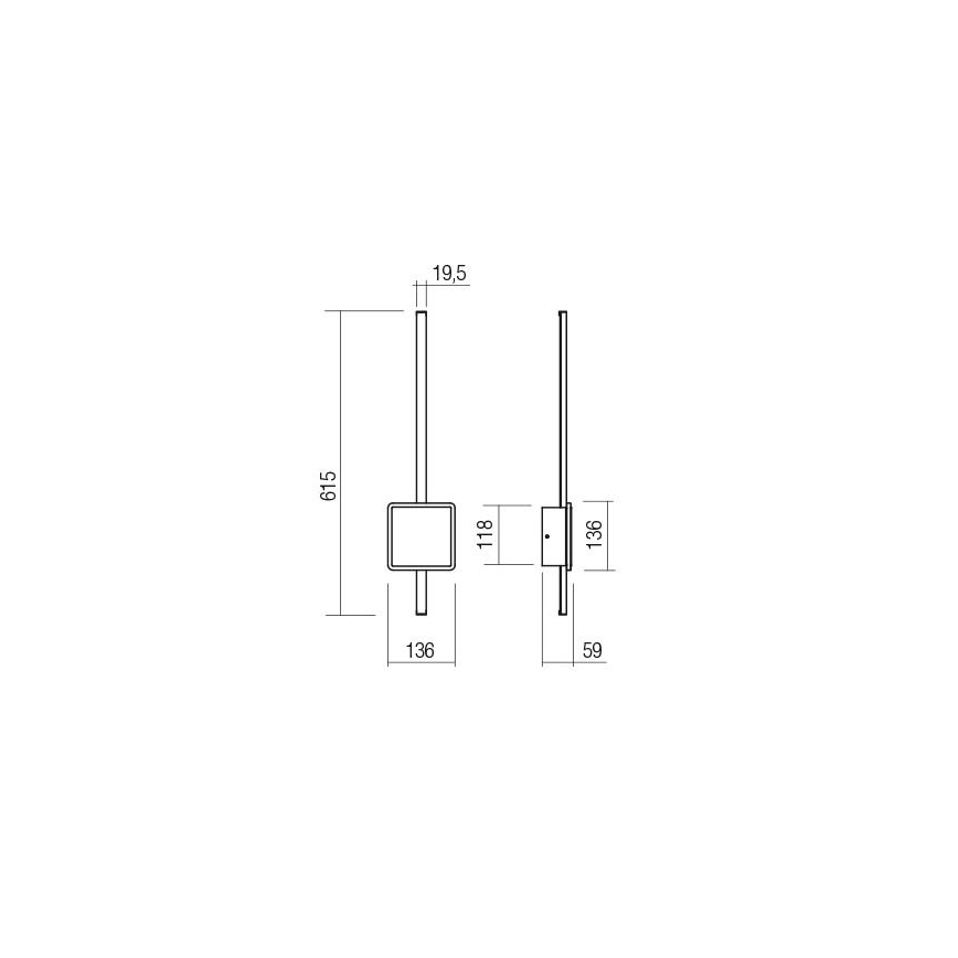 Redo 01-2696 - Kinkiet LED DIAZ LED/20W/230V CRI 90 biały