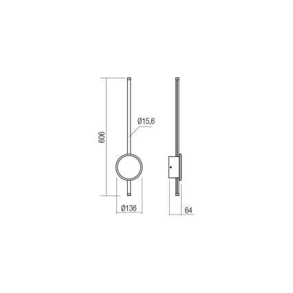 Redo 01-2699 - LED Kinkiet DIAZ LED/18W/230V CRI 90 biały