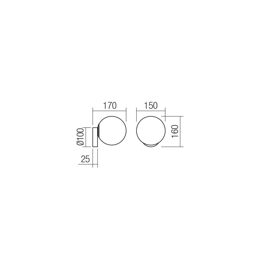 Redo 01-2713 - Kinkiet VOLLEY 1xE14/28W/230V zl.