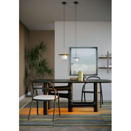 Redo 01-2728 - Żyrandol na lince PLATO 1xG9/10W/230V śr. 20 cm czarne