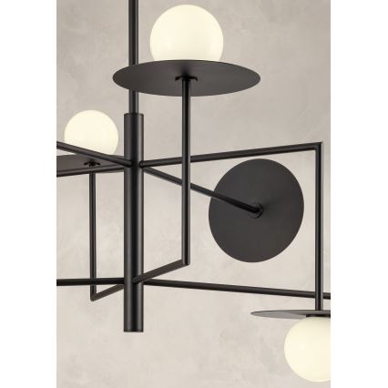 Redo 01-2734 - Żyrandol na drążku PLATO 6xG9/10W/230V czarne