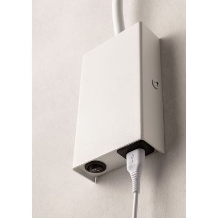 Redo 01-2754 - Elastyczna lampka LED WALLIE LED/3W/230V USB CRI 90 biała