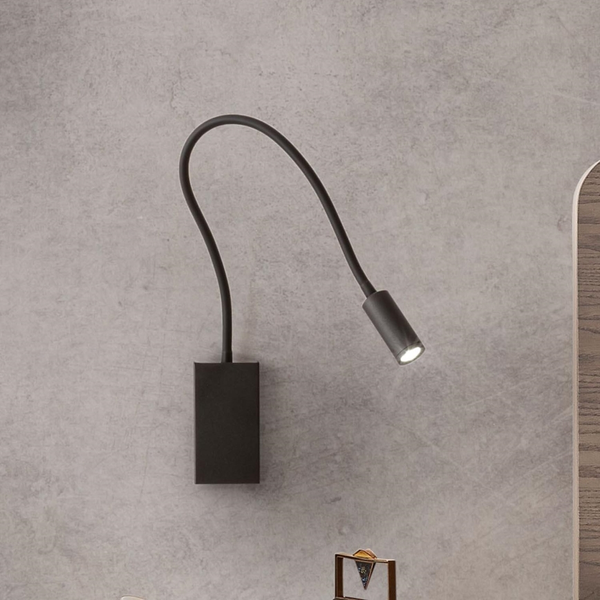 Redo 01-2755 - LED Kinkiet WALLIE LED/3W/230V USB CRI 90 czarny