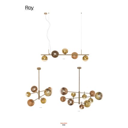 Redo 01-2779 - Żyrandol ROY 5xG9/10W/230V