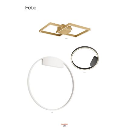 Redo 01-2819 - ściemnialny kinkiet LED FEBE LED/24W/230V czarny