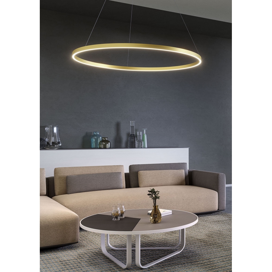 Redo 01-2865 - LED ściemnialna lampa wisząca na linkach FEBE LED/37W/230V złota