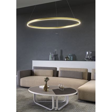 Redo 01-2867 - LED Żyrandol ściemnialny na lince FEBE LED/37W/230V czarny