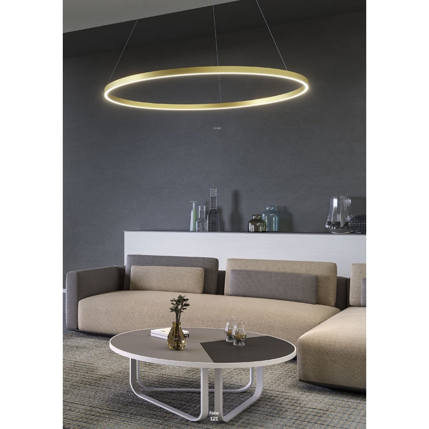 Redo 01-2867 - LED Żyrandol ściemnialny na lince FEBE LED/37W/230V czarny
