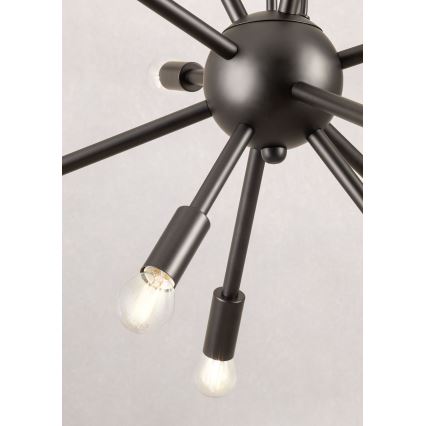 Redo 01-2934 - Żyrandol na lince STELLAR 12xE14/25W/230V czarny