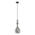 Redo 01-2938 - Lampa wisząca na lince AMBIX 1xE27/42W/230V śr. 18 cm szara