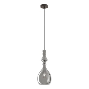 Redo 01-2938 - Lampa wisząca na lince AMBIX 1xE27/42W/230V śr. 18 cm szara