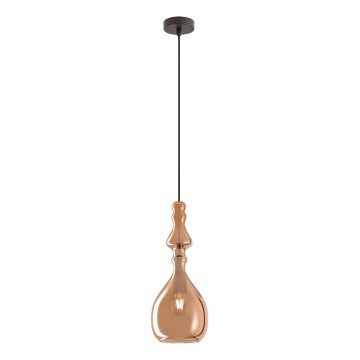 Redo 01-2939 - Lampa wisząca na linkę AMBIX 1xE27/42W/230V śr. 18 cm brązowa