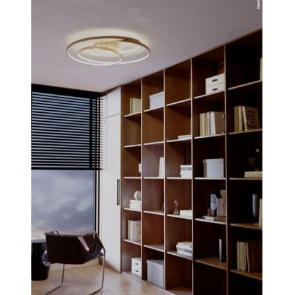 Redo 01-2973 - LED Plafon CENTRIX LED/92W/230V brąz
