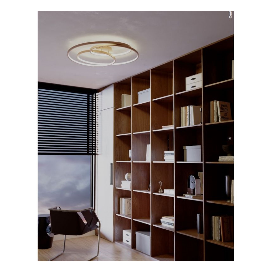 Redo 01-2973 - LED Plafon CENTRIX LED/92W/230V brąz