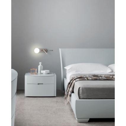 Redo 01-2993 - LED kinkiet OASIS LED/3W/230V + 1xG9/10W USB CRI 90 błyszczący chrom
