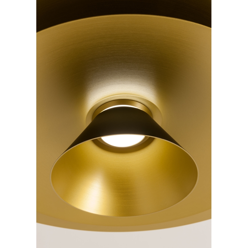 Redo 01-3001 - Żyrandol LED na lince FARGO LED/16,5W/230V CRI 90 Ø 50 cm czarny/złoty