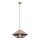 Redo 01-3005 - Lampa wisząca na przewodzie GRILL 1xE27/42W/230V śr. 39,6 cm czarna/brązowa
