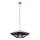 Redo 01-3009 - Lampa wisząca na przewodzie GRILL 1xE27/42W/230V śr. 49,5 cm czarny/brązowy
