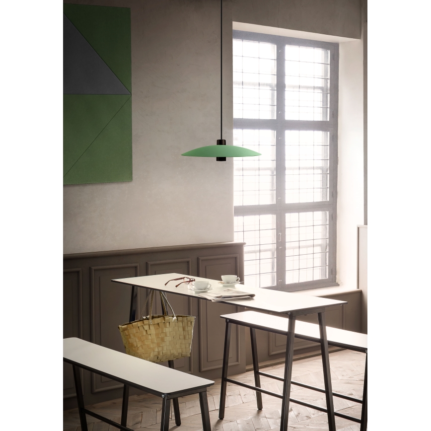 Redo 01-3019 - Lampa wisząca LED na lince LARS LED/14W/230V + LED/10W, średnica 60 cm, CRI 90, zielona