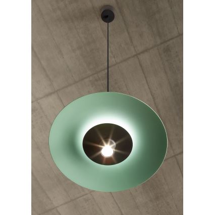 Redo 01-3019 - Lampa wisząca LED na lince LARS LED/14W/230V + LED/10W, średnica 60 cm, CRI 90, zielona